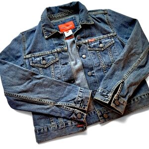 Faconnable Vintage Women's Jean Jacket Med Blue XS 100% Cotton EUC